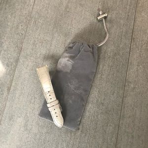 Off white 20mm Michele watch band